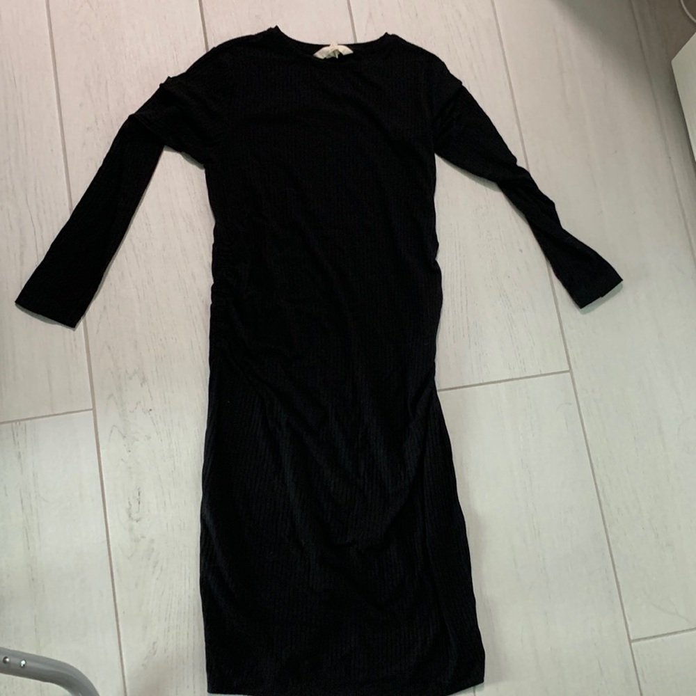 H&M black maternity dress
